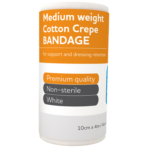 Medium Cotton Crepe Bandage 10cm (12 pack)